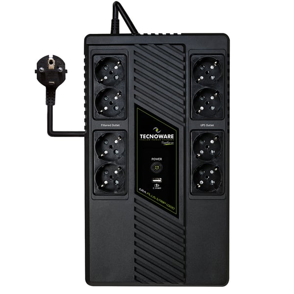 Pikkukuva 2 / 3: Tecnoware Era Plus Strip 1000 UPS-virtalähde Linjainteraktiivinen 1 kVA 700 W 8 AC-pistorasia(a)