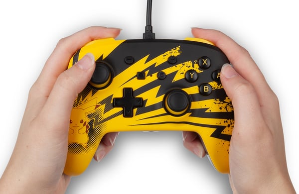Miniatyrbillede 7 af 11: PowerA 1516985-01 spil-controller Sort, Gul USB Gamepad Analog/digital Nintendo Switch, Nintendo Switch Lite