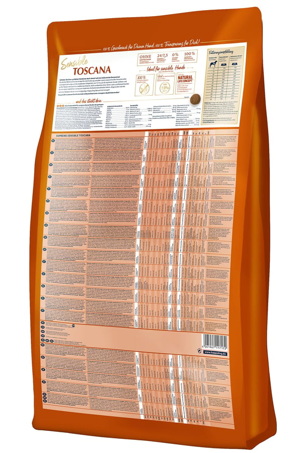 Happy Dog Sensible Toscana 4 kg Voksen