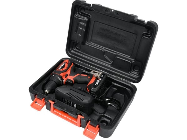 Miniatyrbillede 3 af 6: Yato YT-82782 bor 1650 rpm Nøglefri 1,2 kg Sort, Rød