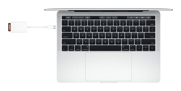 Apple MW653ZM/A kortinlukija USB 2.0 Type-C Valkoinen