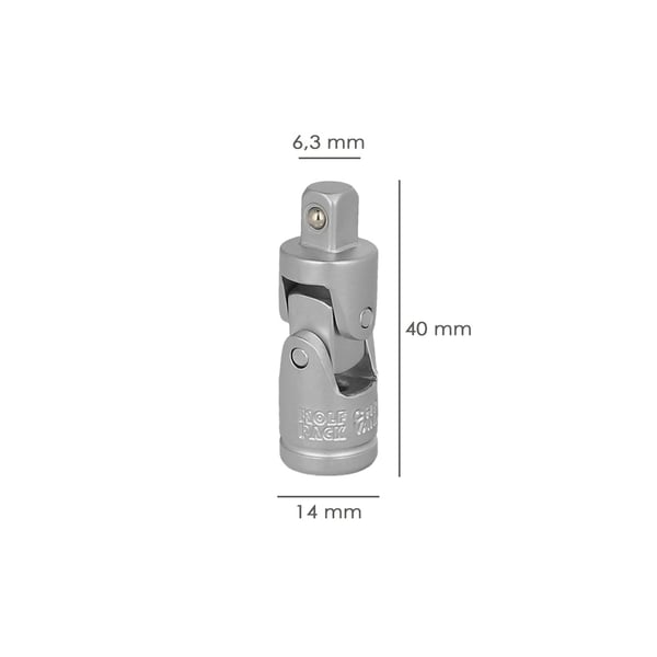 Wolfpack Articulacion Universal 1/4' Acero Cromo Vanadio