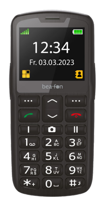 Beafon SL260 LTE 5,59 cm (2.2") 90 g Sort, Sølv Feature telefon