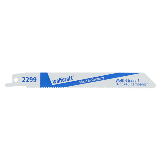 wolfcraft GmbH 2299000 stiksav, rullesav & sabelsavklinge Saber savklinge Bimetal 2 stk