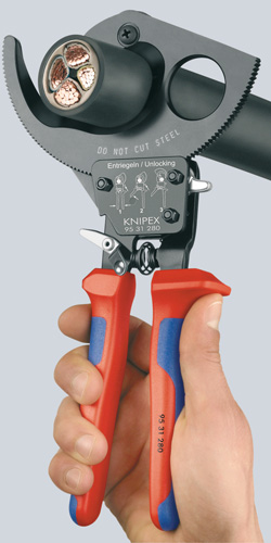Miniatyrbillede 3 af 3: Knipex 95 31 280 Kabelskærer Håndkabelskærer