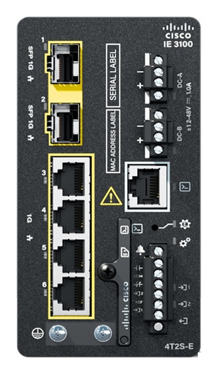 Cisco Catalyst IE3100 hanterad L2 Gigabit Ethernet (10/100/1000) Svart