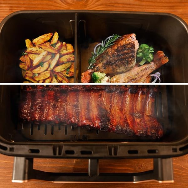 Miniatyrbild 13 av 16: Cecotec Cecofry&Grill Smokin' 11000 Plus Single 11 l Fristående 2900 W Varmluftsfritös Svart