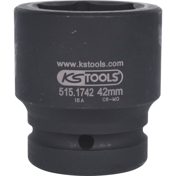 Miniatyrbillede 6 af 9: KS Tools 515.1742 impakt kontakt Krafttop Sort
