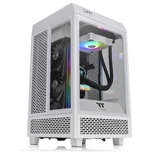 Miniatyrbillede 1 af 6: Thermaltake The Tower 100 Snow Mini Tower Hvid