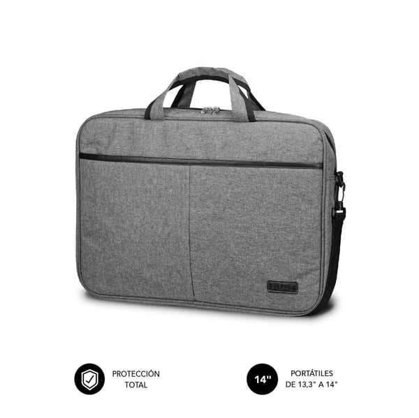 Miniatyrbillede 1 af 3: SUBBLIM SUB-LB-3ELB001 taske og etui til laptop 35,6 cm (14") Toploader taske Grå