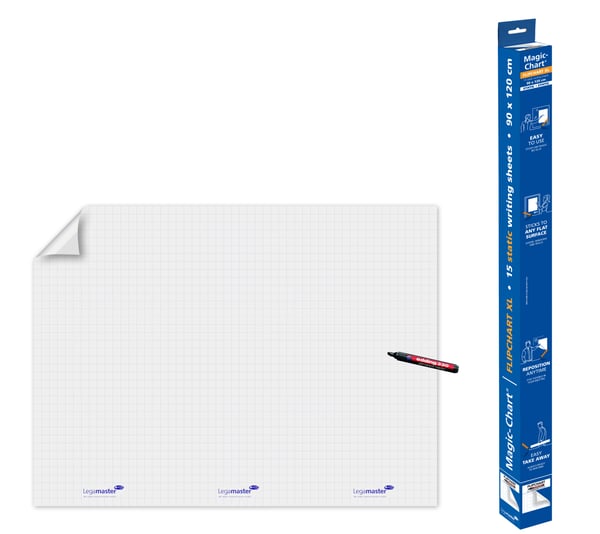 Miniatyrbild 8 av 11: Legamaster Magic-Chart flipchart statisk film 90x120cm
