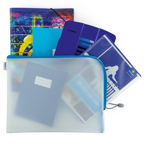HERMA 20014 pennfodral Hårt pennfodral EVA (Ethylene Vinyl Acetate) Röd, Transparent