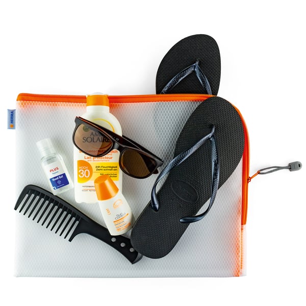 HERMA 20018 pennfodral Hårt pennfodral EVA (Ethylene Vinyl Acetate) Orange, Transparent