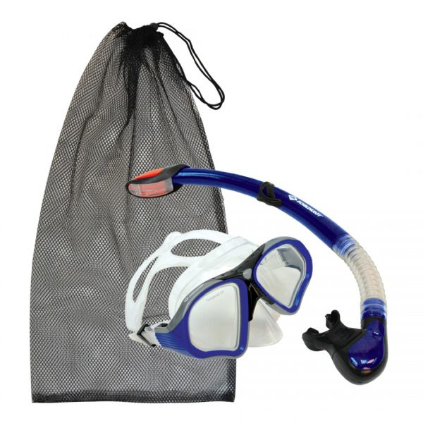 Miniatyrbillede 1 af 2: Schildkröt Funsports 940013 snorkel J-formet Blå, Hvid Tør snorkel