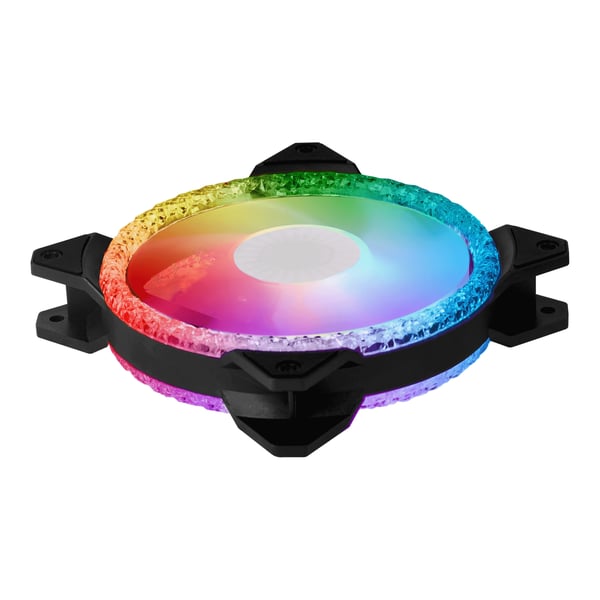 Miniatyrbillede 4 af 4: Cooler Master MasterFan MF120 Prismatic Computerkabinet Ventilator 12 cm Sort 1 stk