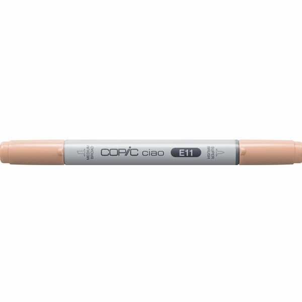Copic Ciao speedmarker 1 stk Mejsel/børstespids Beige Copic Ciao speedmarker 1 stk Mejsel/børstespids Beige