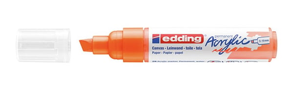 Edding 5000 Acrylic Marker Broad vedenkestävä tussi Taltan pää Oranssi 1 kpl