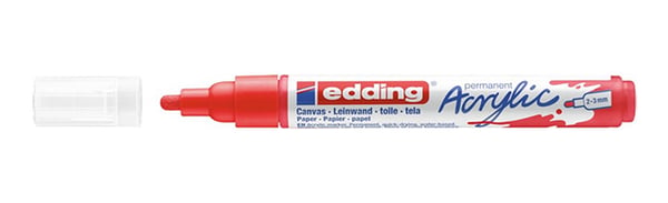 Edding 5300 acrylic marker fine speedmarker Rød 1 stk