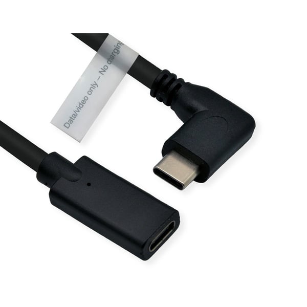 ROLINE 11.04.5496-10 USB-kablar 2 m USB Type-C Svart