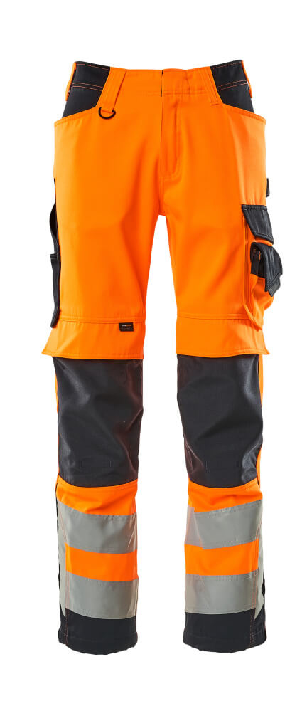MASCOT 15579-860-14010 Bukser Sort, Orange
