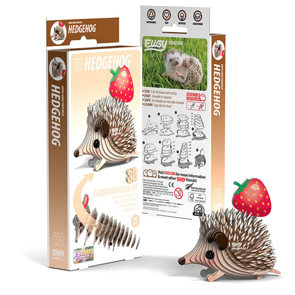 Miniatyrbild 3 av 5: Eugy Hedgehog 3D-pussel 24 styck Djur