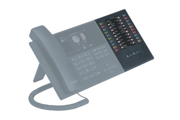 Miniatyrbillede 3 af 3: Auerswald COMfortel D-XT20i IP add-on modul Sort 20 knapper