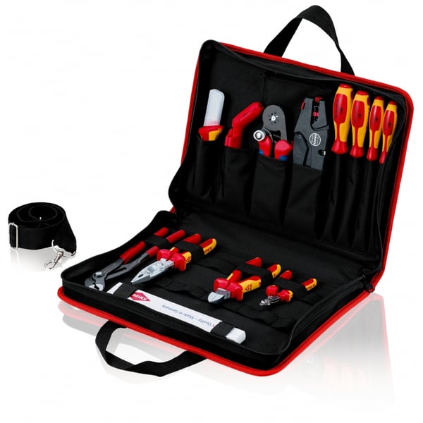 Knipex 00 21 11 työkalulaatikko Musta, Punainen Polyesteri