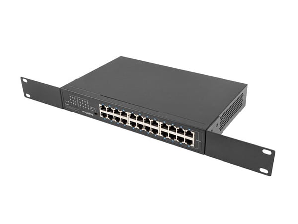 Miniatyrbillede 3 af 5: Lanberg RSGE-24 netværksswitch Ikke administreret Gigabit Ethernet (10/100/1000) 1U Sort