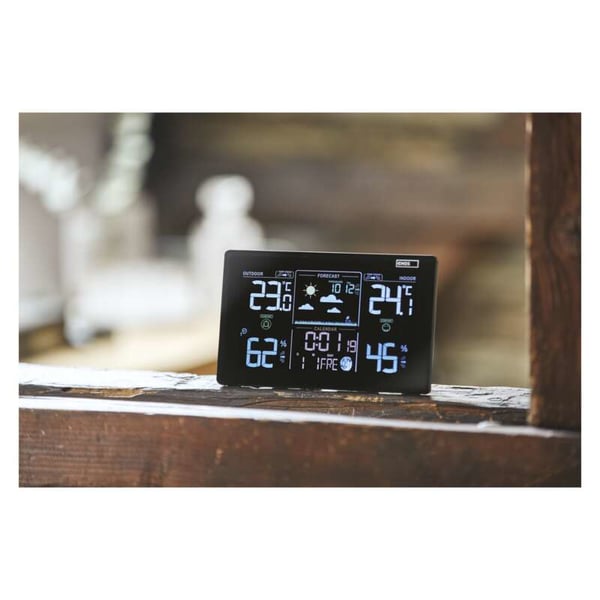 Emos E5111 digitaalinen sääasema Musta, Valkoinen Akku