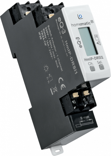Miniatyrbillede 4 af 5: Homematic IP HMIP-DRSI1 DIN skinnemonteret Skifteaktuator 1 kanaler