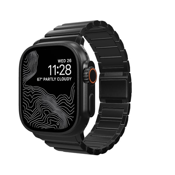 Miniatyrbillede 9 af 11: Nomad NM014834858 Smart bærbart (wearable) tilbehør Band Sort Titanium