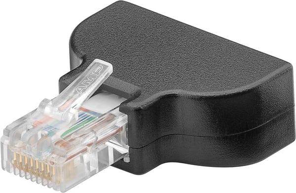 Goobay 76735 kaapelin sukupuolenvaihtaja Terminal Block 8-pin RJ-45 Musta