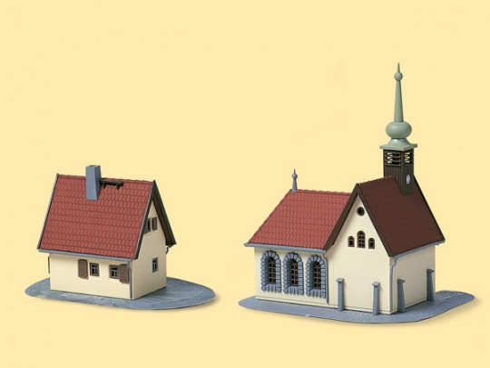 Miniatyrbild 2 av 3: Auhagen 14461 delar och tillbehör till skalmodell Kyrka