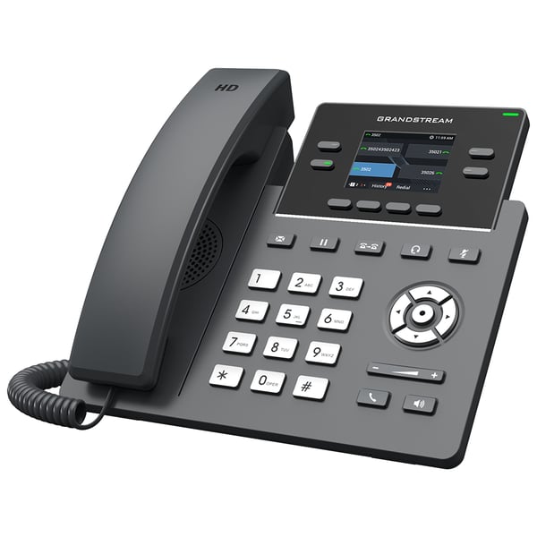 Miniatyrbild 3 av 3: Grandstream Networks GRP2612G IP-telefoner Svart 4 linjer LCD