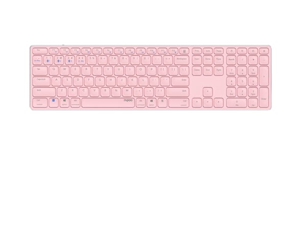 Pikkukuva 1 / 5: Rapoo E9800M näppäimistö Universaali Bluetooth QWERTY Vaaleanpunainen