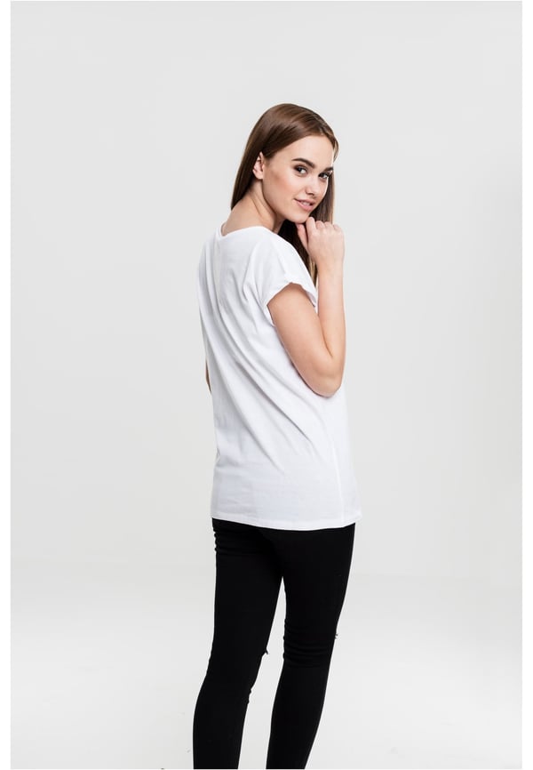 Miniatyrbild 7 av 7: Urban Classics Ladies Extended Shoulder Tee T-tröja Urringad Kortärmad Bomull, Jersey