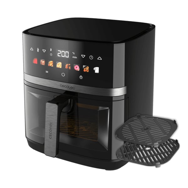 Miniatyrbild 14 av 14: Cecotec Cecofry&Grill Duoheat 8000 Single 8 l Fristående 2200 W Varmluftsfritös Svart