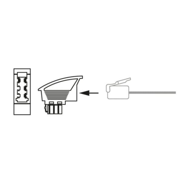 Miniatyrbillede 4 af 4: Schwaiger TST4215533 kabel kønsskifter TAE-F RJ-45 Sort