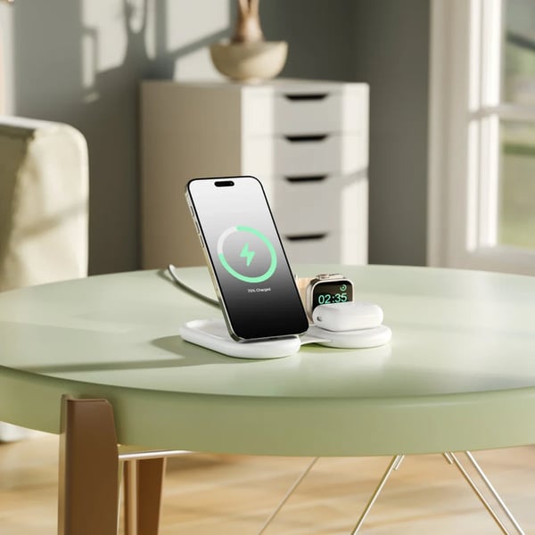 Miniatyrbillede 7 af 7: ALOGIC AL31WCPA-WH oplader til mobil enhed Smartphone, Hovedtelefoner, SmartWatch Hvid USB Trådløs opladning Hurtig opladning Indendørs
