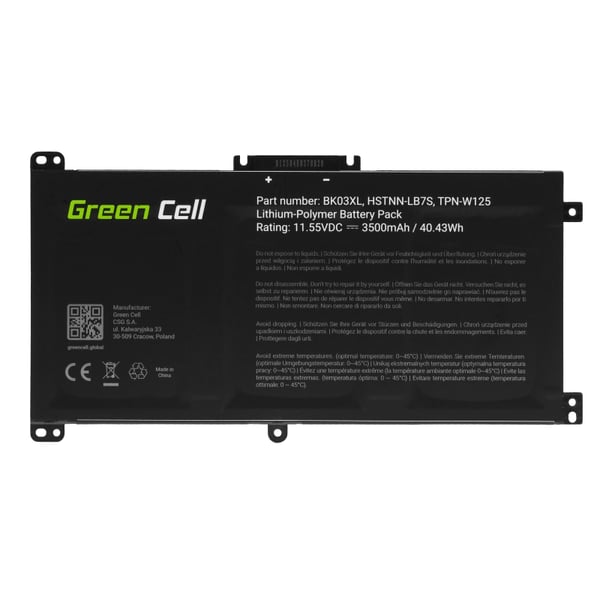 Green Cell HP167 kannettavan tietokoneen varaosa Akku