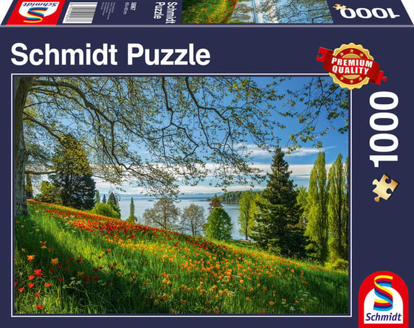 Miniatyrbillede 1 af 2: Schmidt Spiele 58967 puslespil Kontur puslespil 1000 stk Flora