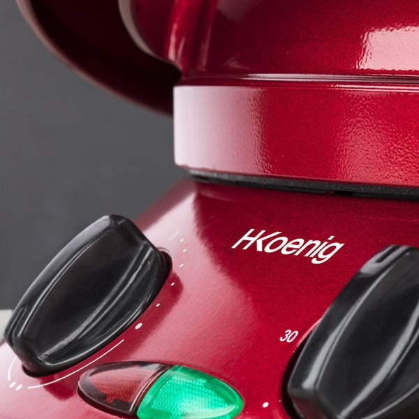 H.Koenig TRT180 pizza fremstiller & ovn 1 pizza(er) 1800 W Sort, Rød