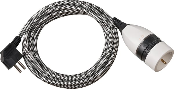 Brennenstuhl 1161830020 el-ledning Sort, Hvid 5 m Strømstik type E Strømstik type F