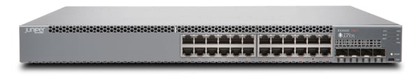 Juniper EX3400-24P nätverksswitchar hanterad Gigabit Ethernet (10/100/1000) Strömförsörjning via Ethernet (PoE) stöd 1U Grå