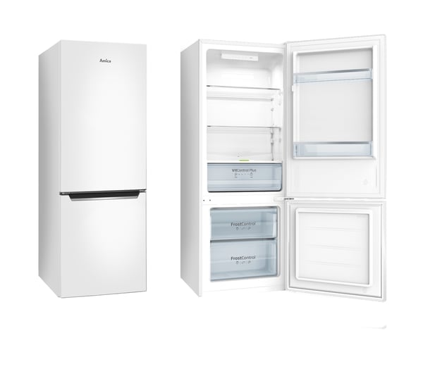 Miniatyrbillede 10 af 11: Amica KGCL 384 160 W køle-/fryseskab Fritstående 205 L Hvid