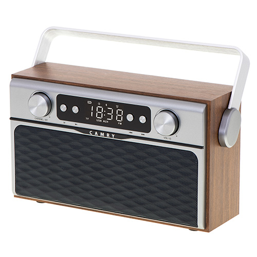 Miniatyrbillede 1 af 9: Camry Premium Radio CR 1183 Bærbar Digital Aluminium, Sort, Træ