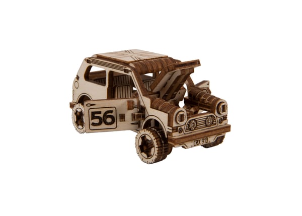 Miniatyrbild 9 av 10: WOODEN.CITY RALLY CAR 1 3D-pussel 98 styck