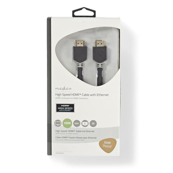 Nedis HDMI-KABEL MIT ETHERNET 3M / NEDIS CVBW34000AT30 ANTH CVBW34000AT30