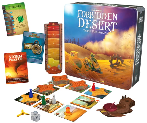 Miniatyrbillede 1 af 3: Gamewright Forbidden Desert Brætspil Strategi
