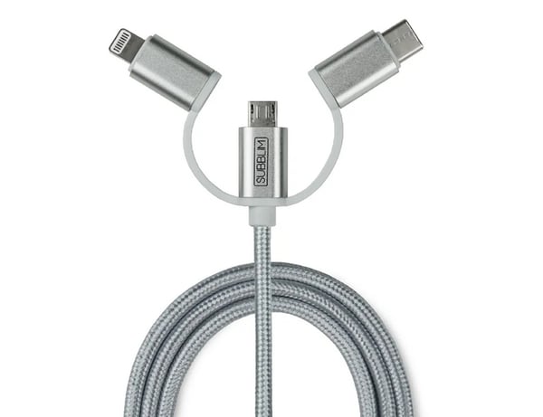 Miniatyrbild 6 av 6: SUBBLIM SUB-CHG-4CC001 mobilladdare Universal Silver Cigarr tändare Snabb laddning Automatisk